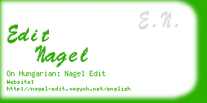 edit nagel business card